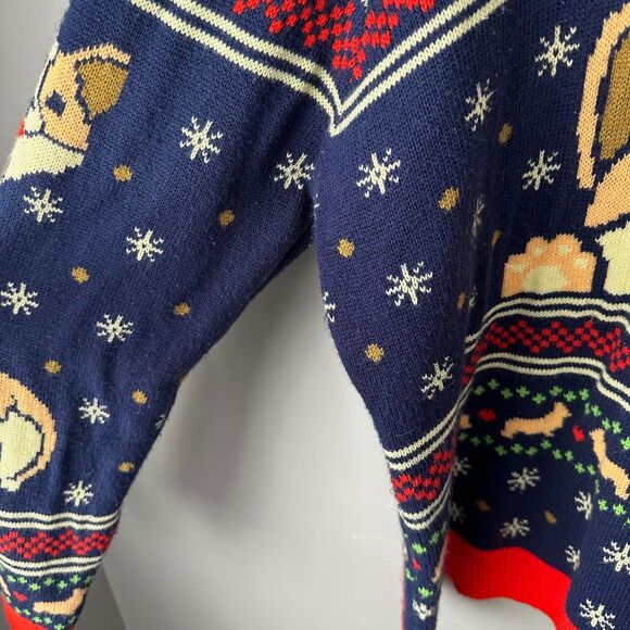 Geeknet Corgi Dog Holiday Ugly Funny Christmas Sweater Adult 2X - Picture 3 of 7